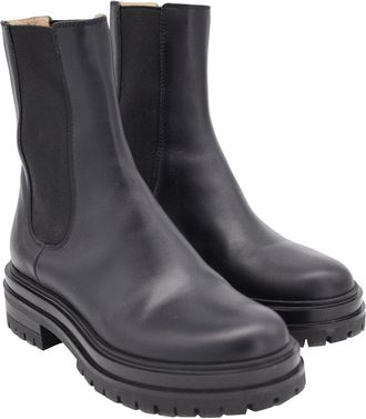 Gianvito Rossi Womens Calfskin Leather Chester Chelsea Boot (Authentic Pre- Loved)