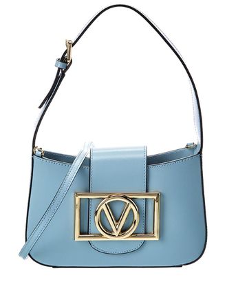 Mario Valentino Kai Super V Leather Shoulder Bag