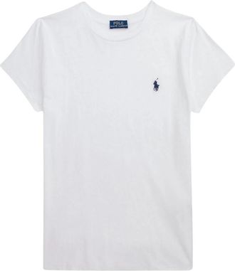 Ralph Lauren Pocket T-Shirt - Dames - T-shirts - Wit - L - Katoen - Tops