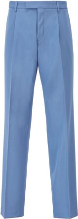HUGO BOSS Mens Pris Trousers in Blue Wool - Size 30W/32L
