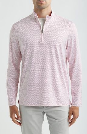 Johnston & Murphy XC+ Performance Game Day Quarter-Zip Pullover in Red at Nordstrom, Size Xx-Large