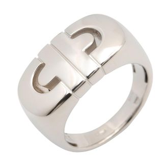 Bulgari Silver White Gold (18K) Band Ring (Pre-Owned)