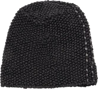 The Viridi-Anne cotton beanie hat - Black