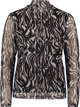 Betty & Co Overhemden, Dames, Veelkleurig, S, Polyester, Mesh Shirt