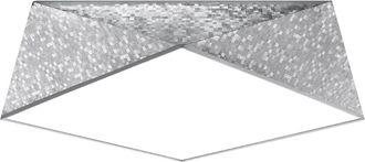 Sollux Lighting Design Deckenlampe Hexa ø 45cm, Silber