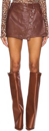 Free People Wynne Skirt In Chocolate Fondant