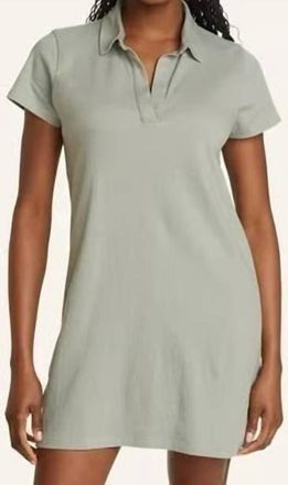 Eddie Bauer Thistle Tex Short Sleeve Shirt Mini Dress - Plus In Sage