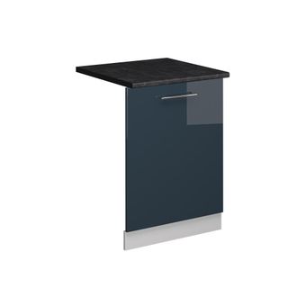 Vicco Panel Frontal Del Lavavajillas Fame-line, Azul Oscuro Alto Brillo, 60 Cm, Et Antracita Vicco