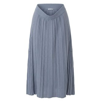 Malo Grey Cotton Women Womens Skirt