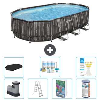 Bestway Piscina Bestway Power Steel Oval - 610x366x122 Cm - 8-piezas S556