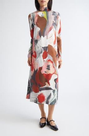Stine Goya Paint Print Long Sleeve Dress in My Garden at Nordstrom Rack, Size Medium