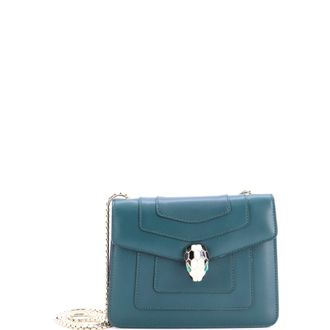 Bulgari Serpenti Forever Square Shoulder Bag Leather Small