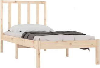 vidaXL Estructura De Cama Sin Colch&oacute;n Madera Maciza Pino 75x190 Cm Vidaxl