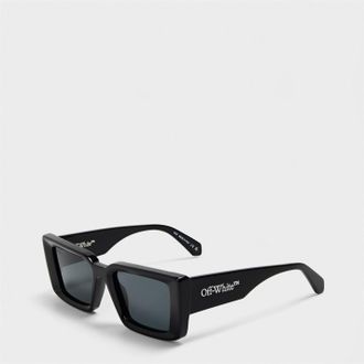 Off-white Accessoires Off White Savannah Vierkante Volle Rand Zonnebril in Zwart/Donkergrijs
