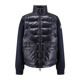 Moncler Dames, Jassen, Blauw, Maat: XS Katoen
