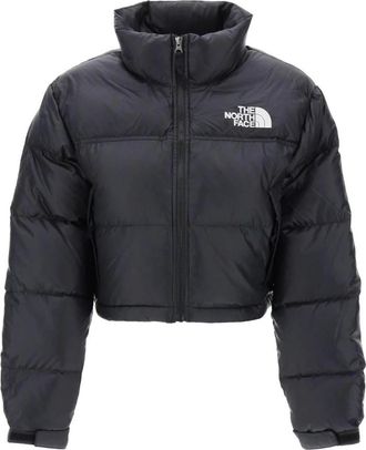 The North Face Cropped Nuptse Donsjas - Dames - Winterjassen - Zwart - XS - Nylon - Jassen