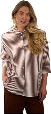 Max Mara Overhemden, Dames, Veelkleurig, M, Katoen, Blouse