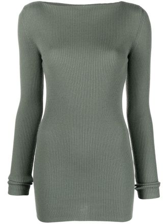 Rick Owens Sweater met uitgesneden rug - Grijs