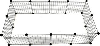 OEM C&c Corredor Modular Para Perros 145x75x37 Cm