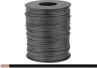 OEM Donau-elektronik Cable Gemelo Negro 2 X 0,08 Mm&sup2; 100 M