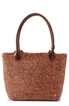 Helen Kaminski Ampara Woven Tote Bag in Petal Melange/Chocolate at Nordstrom