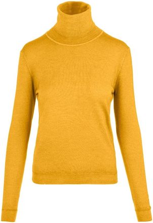 Aspesi Gebreide coltrui - Dames - Coltruien - Geel - L - Wol - Truien & Vesten