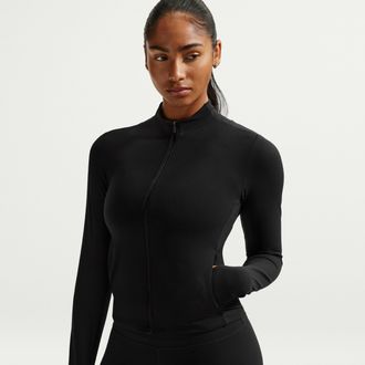 Nike Womens Zenvy Dri-FIT Full-Zip Jacket in Black | II3927-010