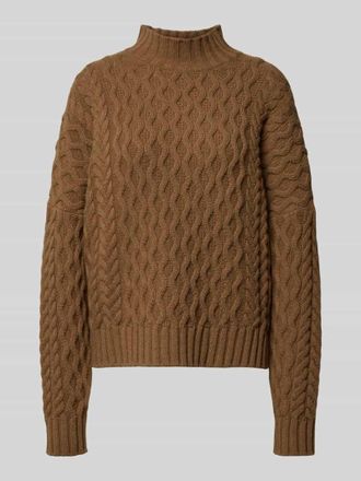 Max Mara Boxy Fit Strickpullover aus reiner Schurwolle Modell YARD in Hazel, Gr&ouml;&szlig;e M