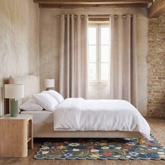 Maisons du monde Cortina de ojales beige 140x250 - la unidad