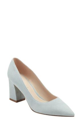Marc Fisher Zala Block Heel Pump in Sky Blue at Nordstrom, Size 8.5