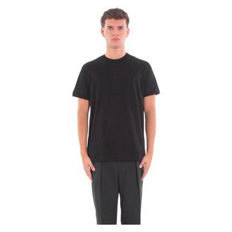 Daniele Fiesoli Tops, Heren, Zwart, L, Filo Scozia Regular Tee