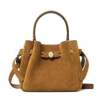 Tory Burch Tory Burch, Handbags, female, Brown, Size: ONE SIZE Top-Handle Mini Bag