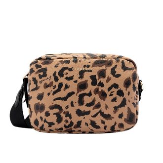 Fiorelli Womens Effie Crossbody, Stylish Handbag with Adjustable Straps and Two Zipped Compartments, Leopard Print Faux Leather