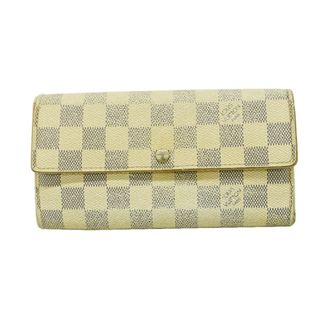 Louis Vuitton White Long Wallet (Bi-Fold) (Pre-Owned)