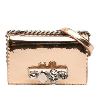 Alexander McQueen Pre-owned Clutches, female, Orange, Size: ONE SIZE Pre-owned The Jewelled Shoulder Bag