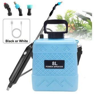 OEM Pulverizador El&eacute;ctrico Recargable Por Usb De 8 Litros - Pulverizador Tipo Bandolera Con Bater&iacute;a De Litio, Lanza Extensible Y 3 Boquillas Ajustables