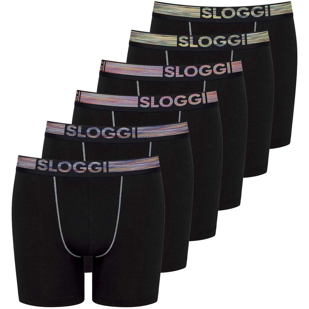Sloggi Slips Homme (Lot De 6) - Coton Doux, Élastique Confortable