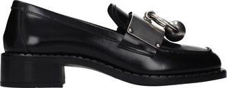 Prada Damess Leren loafers zwart