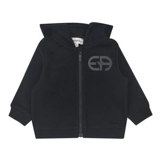Emporio Armani EA Zip-Up Sweatshirt - male - Emporio Armani - Kids Sweatshirts - Blue - 12 Y - Kids