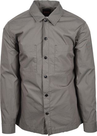 Boss Orange by Hugo Boss Mens LOCKYO SHIRT OPEN GREY Cotton - Size X-Large