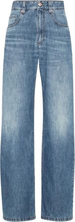 Brunello Cucinelli Blue boyfriend-cut jeans