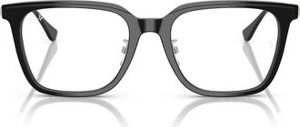 Ray-Ban 52mm Square Optical Glasses in Black at Nordstrom