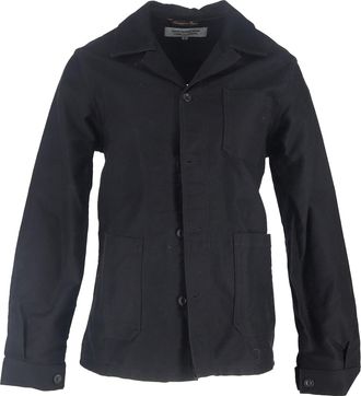 Comme Des Gar&ccedil;ons Comme des Gar&ccedil;ons Le Laboureur Short Work Jacket in Black Cotton