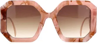 Philipp Plein Marble Square-Frame Sunglasses - Pink