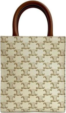 Celine Pre-owned Handbags, female, Beige, Size: ONE SIZE Pre-owned Vintage Handbag