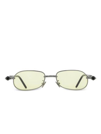 Kuboraum Zonnebril met ovaal montuur - Grijs