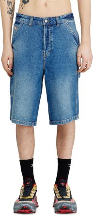 Diesel Utility-style denim shorts - Denim short pants - Man - Blue