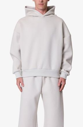 mnml Stiff Scuba Knit Lounge Hoodie in Grey at Nordstrom, Size Xx-Large