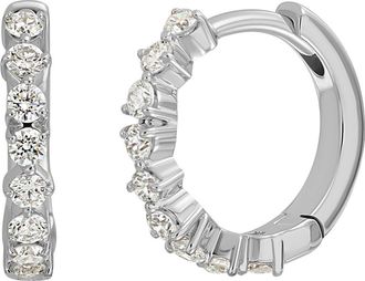 Bony Levy Rita Diamond Hoop Earrings in 18K White Gold at Nordstrom Rack