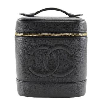 Chanel Pre-owned Vintage Leren Handtas - Dames - Pre-owned - Zwart - Maat: ONE Size Leer
